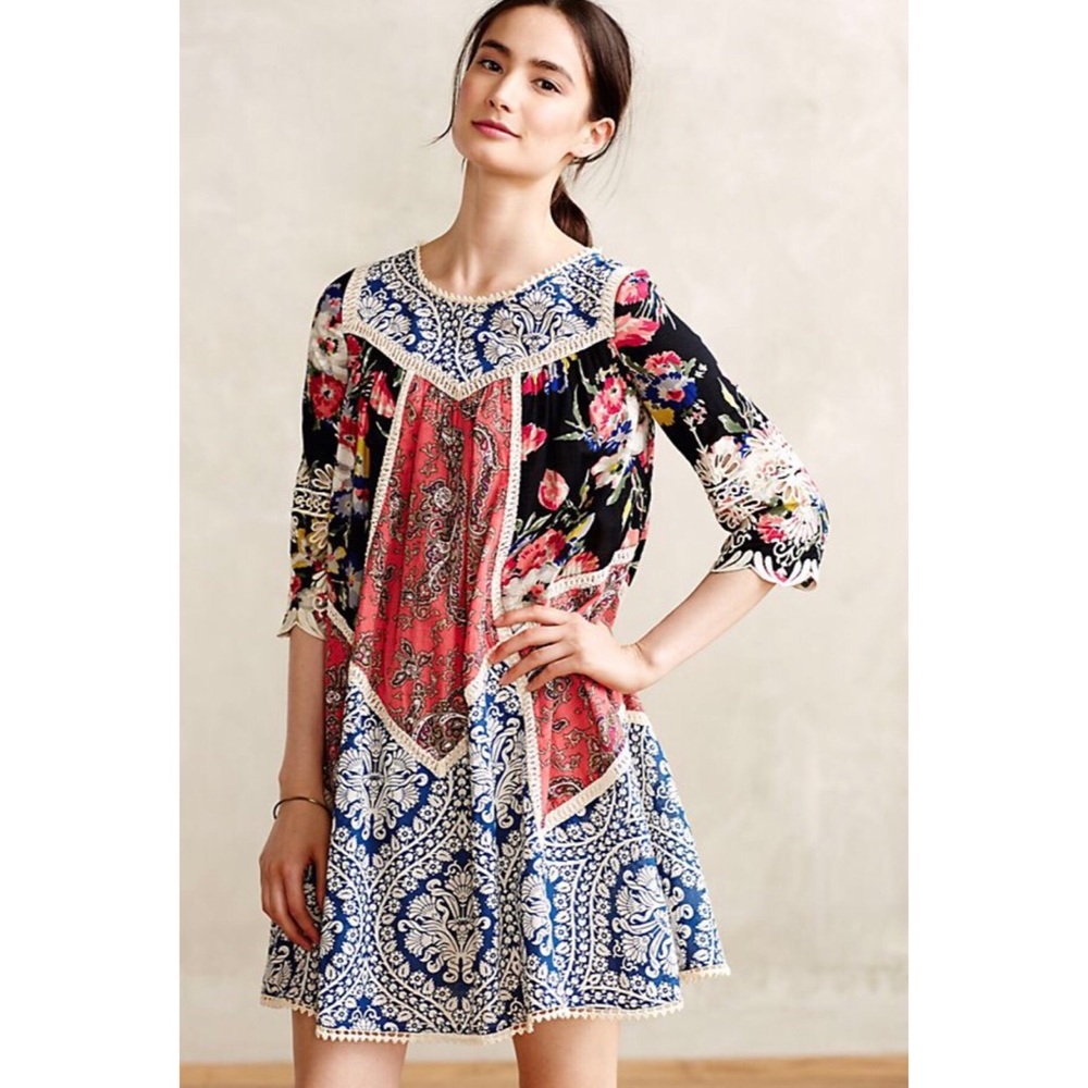 Anthropologie Vanessa Virginia Inez Swing Dress